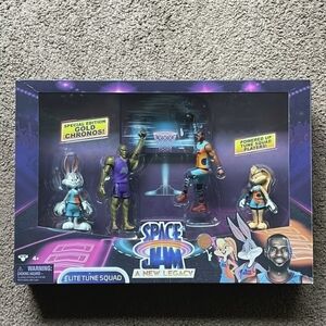 Space JamA New Legacy Elite Tune Squad Set Action Figure 4-Pack Gold Chronos